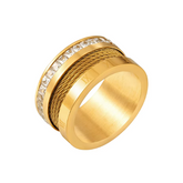 Anel Lisboa Banhado a Ouro 18K | BELLORIE