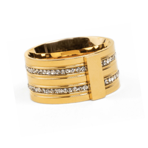 Anel Florence Banhado a Ouro 18K | BELLORIE