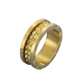 Anel Coliseu Banhado a Ouro 18K | BELLORIE