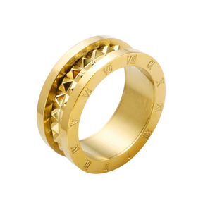 Anel Coliseu Banhado a Ouro 18K | BELLORIE