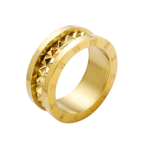 Anel Coliseu Banhado a Ouro 18K | BELLORIE