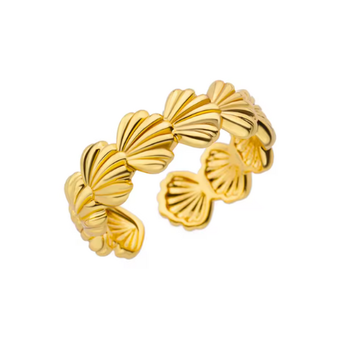 Anel Concha Banhado a Ouro 18K | BELLORIE
