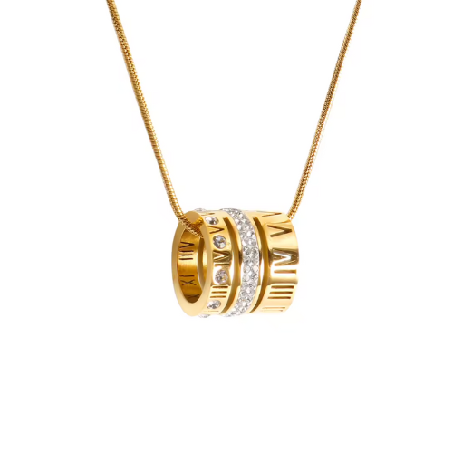 Colar Pingente Roman Banhado a Ouro 18k | BELLORIE