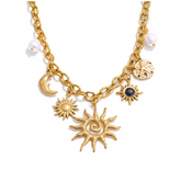 Colar Celeste Banhado a Ouro 18k | BELLORIE