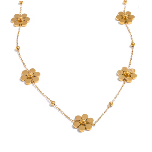 Colar Floratta Banhado a Ouro 18K | BELLORIE