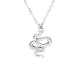 Colar Pingente Cobra Prata | BELLORIE