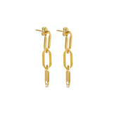 Brinco em Elos Banhado a Ouro 18k | BELLORIE