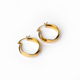 Brincos Argola Dupla Banhados a Ouro 18K | BELLORIE