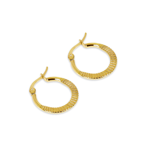 Brinco Argola Catania Banhado a Ouro 18K | BELLORIE