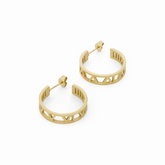 Brinco Argola com Números Romanos Banhado a Ouro 18k | BELLORIE