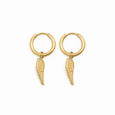 Brincos de Asa de Anjo Banhado a Ouro 18K | BELLORIE
