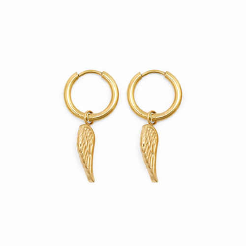 Brincos de Asa de Anjo Banhado a Ouro 18K | BELLORIE