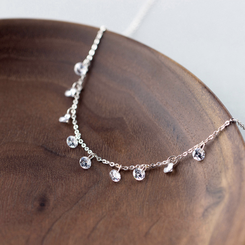 Colar com Cristais de Zircônia Prata 925 | BELLORIE