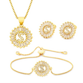 Conjunto Colar Pulseira e Brincos Inicial | BELLORIE