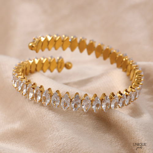 Pulseira Ajustável com Cristais de Zircônia | BELLORIE