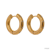 Brinco Argola Estrela com Cristais | BELLORIE