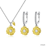 Conjunto Girassol Prata 925 | BELLORIE