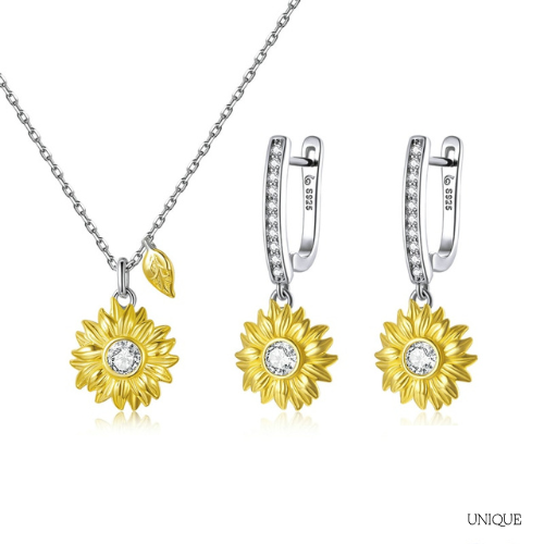Conjunto Girassol Prata 925 | BELLORIE