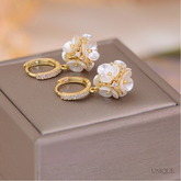 Brinco Pingente Flor com Zircônia | BELLORIE