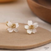 Brinco Dourado Flor | BELLORIE