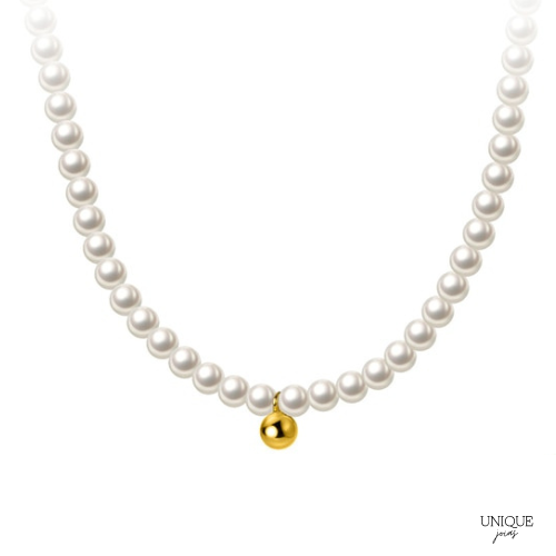 Colar Pérolas Brancas Naturais Shell | BELLORIE