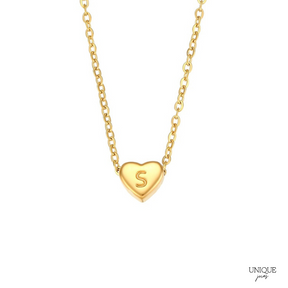 Colar com Pingente Letra Inicial Banhado a Ouro 18k | BELLORIE