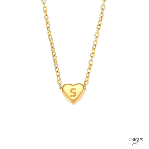Colar com Pingente Letra Inicial Banhado a Ouro 18k | BELLORIE