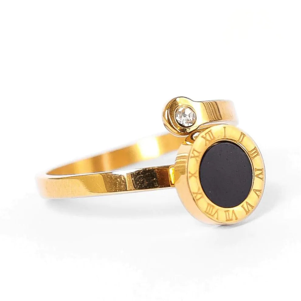 Anel 2 Pontas Banhado a Ouro 18K | BELLORIE