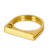 Anel Plano Banhado a Ouro 18k | BELLORIE
