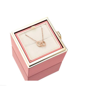 Colar Personalizado Coração Unido com Caixa Rotativa - Bellorie