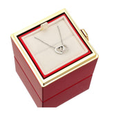 Colar Personalizado Coração Unido com Caixa Rotativa - Bellorie