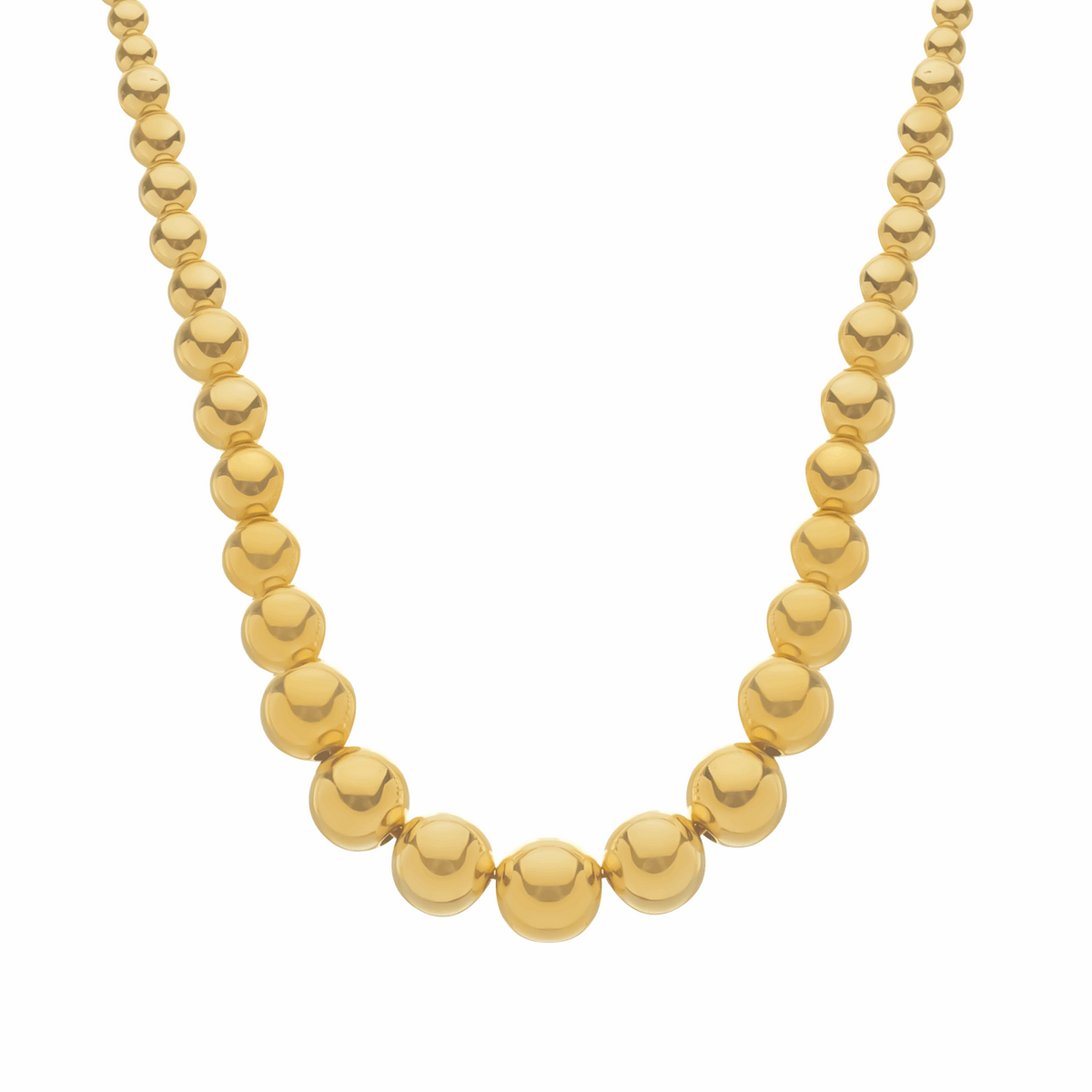 Colar em Ouro 24K Bolas Crescentes – Bellorie