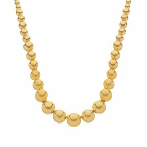 Colar em Ouro 24K Bolas Crescentes – Bellorie