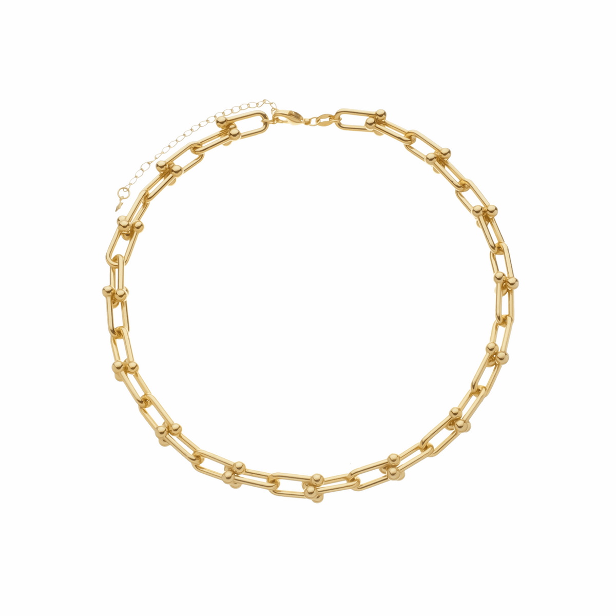 Choker em Ouro 24K Corrente Elos Largos – Bellorie