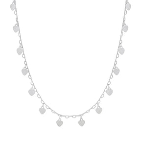 Colar de Corações em Prata 925
