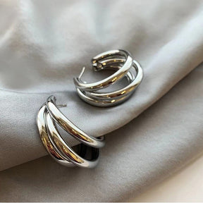 Brinco Argola Três Camadas | BELLORIE
