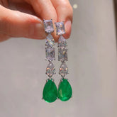 Brinco Pendurado Gota de Turmalina Paraíba | BELLORIE