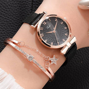 Kit Relógio e Pulseira Fashion Quartzo | BELLORIE