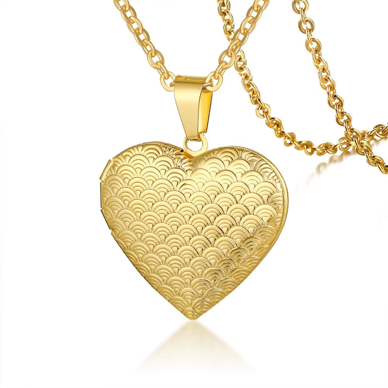 Colar com Pingente Coração com Foto Personalizada - Amor Eterno | BELLORIE
