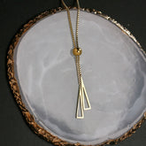 Colar Gravata Banhado a Ouro 18K | BELLORIE