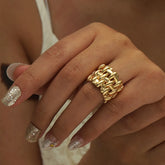 Anel luxe Banhado a Ouro | BELLORIE