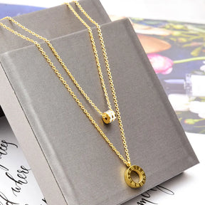 Colar Duplo Romano Dourado | BELLORIE