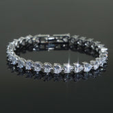 Pulseira Riviera Coração Cristais de Zircônia | BELLORIE