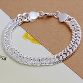 Pulseira Cubana Masculina Prata 925 Esterlina | BELLORIE