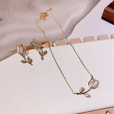 Conjunto Colar e Brinco Rosas | BELLORIE