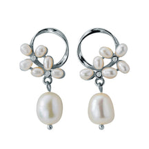 Brinco Flores Pingente de Perola | BELLORIE