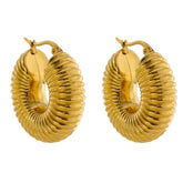 Brinco Argola Grossa Banhado a Ouro 18K | BELLORIE