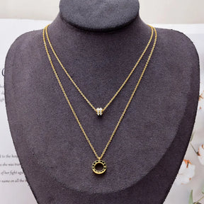 Colar Duplo Romano Dourado | BELLORIE