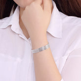 Pulseira de Prata com Corrente de Tecelagem | BELLORIE