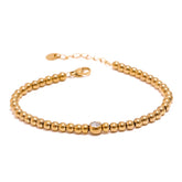 Pulseira Dourada com Cristal | BELLORIE